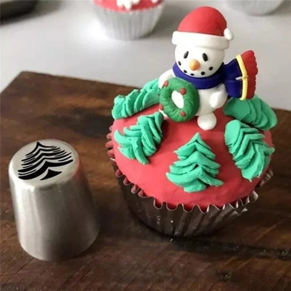 KerstBakfeest Spuitzak Set met 13 Kerst Spuitmondjes