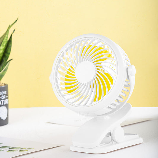 BriesKlem USB Klemventilator Draadloos 360° Oplaadbaar en Draaibaar
