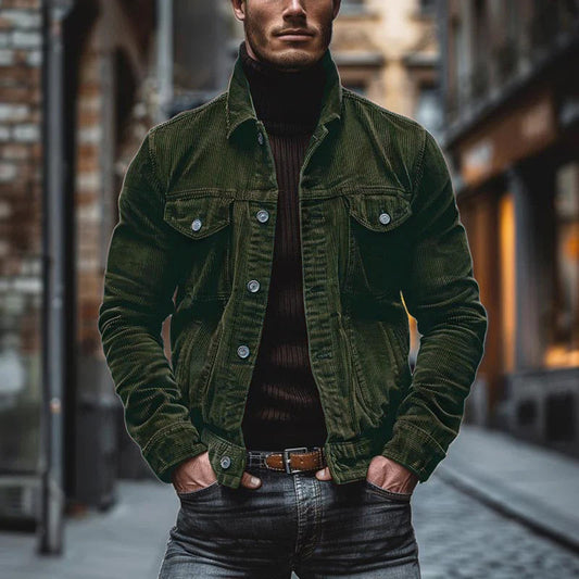 Heren corduroy jack RetroRib – Vintage stijl en comfort
