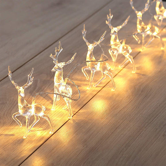 ReindeerGlow - 1,5M LED kerstverlichting met hangende lichtjes voor feestelijke vreugde