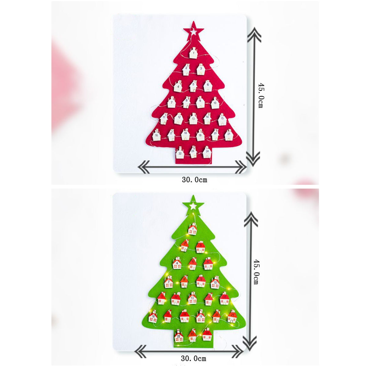 Kerstboom Aftelkalender – Groene Kerstkalender met 24 Clips