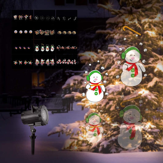 Lumivista Kerst Laserprojector met 12 Patronen en Timerfunctie