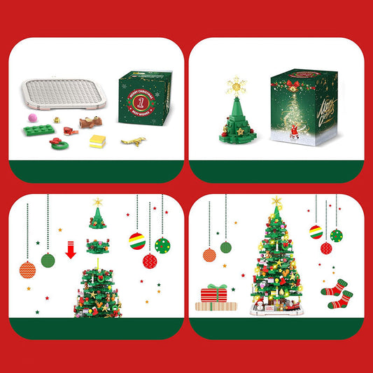 Kerstboom Adventskalender Bouwset – 1102 Onderdelen en 24 Dozen