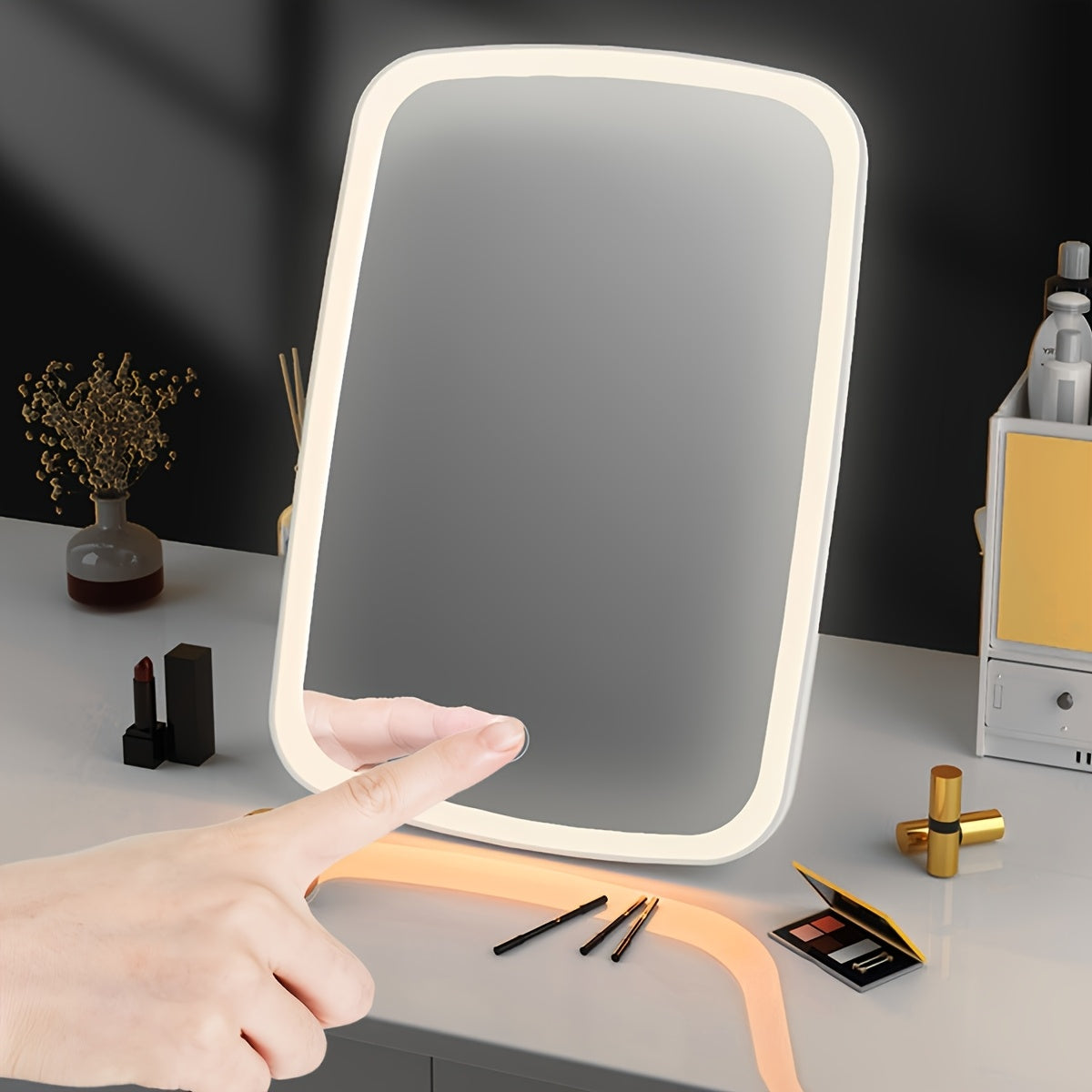 LichtLuxe LED Make-up Spiegel met Touchbediening en 3 Lichtmodi