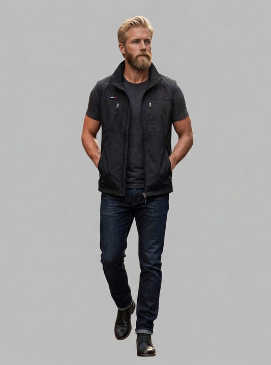 Ravento heren bodywarmer met zakken outdoor mouwloos vest