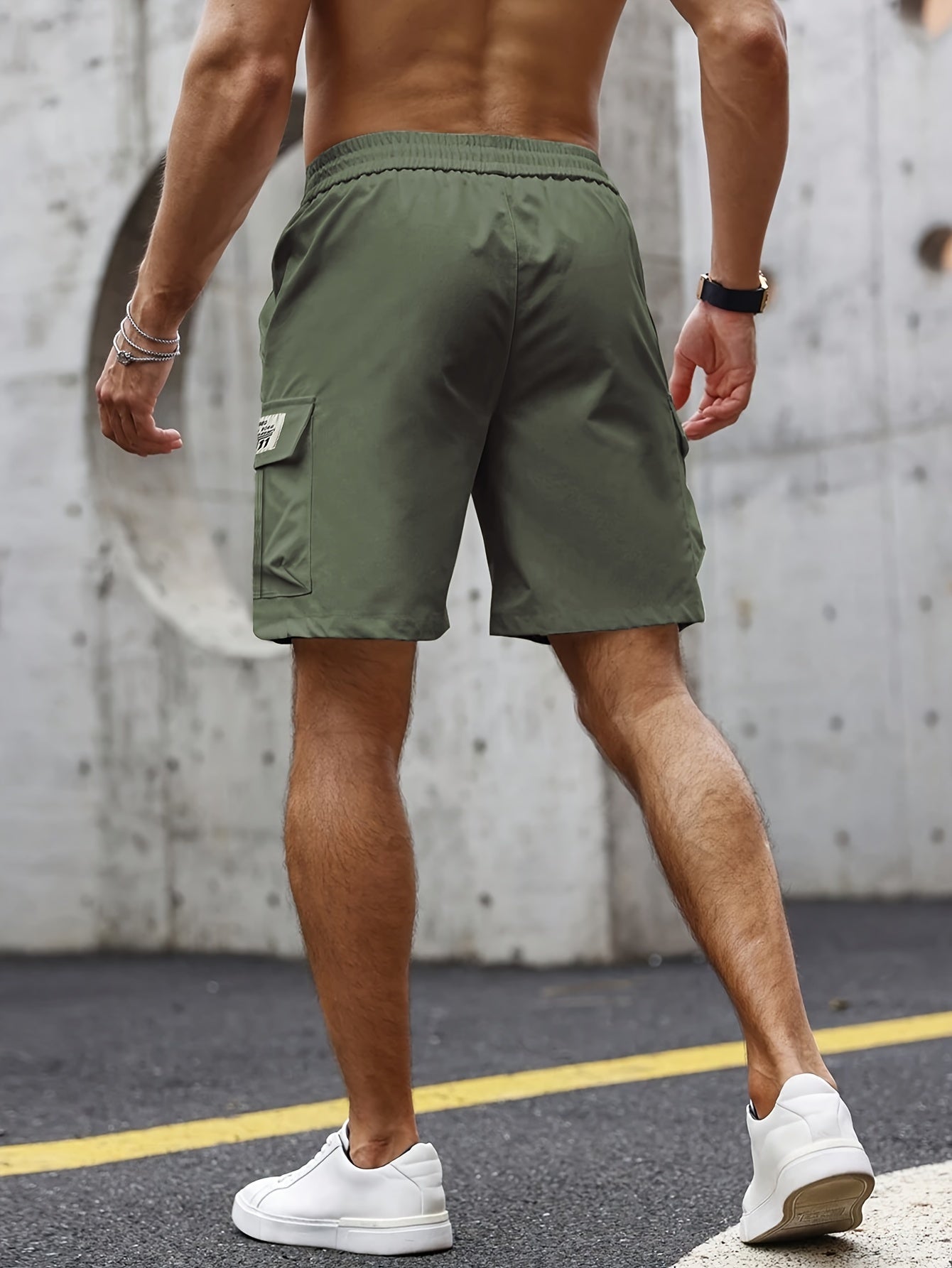 Stoere heren cargoshort Veyron met ruime zakken voor zomer