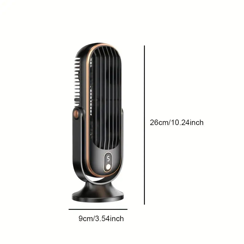 KoelPulse Draagbare Mini Aircooler 720° Rotatie USB Oplaadbaar