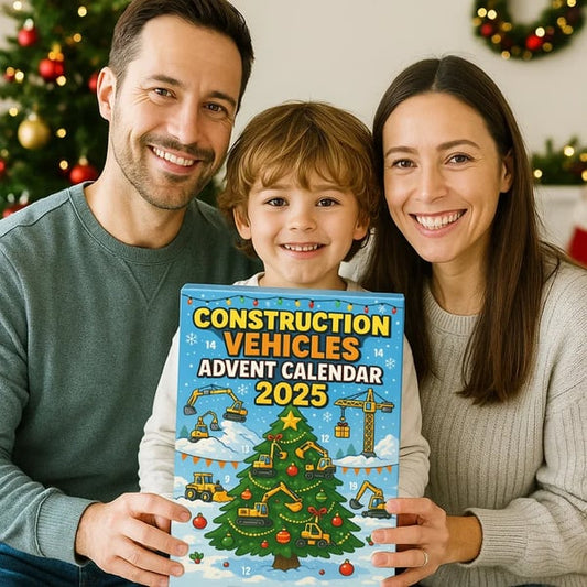 Graafpret Adventskalender 2025 – 24 Mini Bouwvoertuigen voor Kinderen