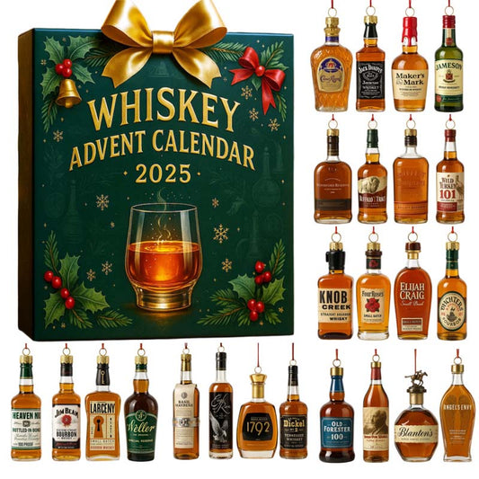 Whiskyfeest – Whisky aftelkalender als kerstdecoratie zonder drank
