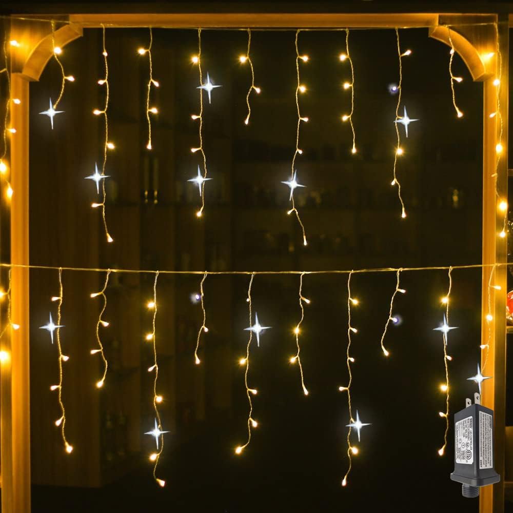 GlowCurtain | Knipperende LED-Lichtgordijn voor Buitendecoratie