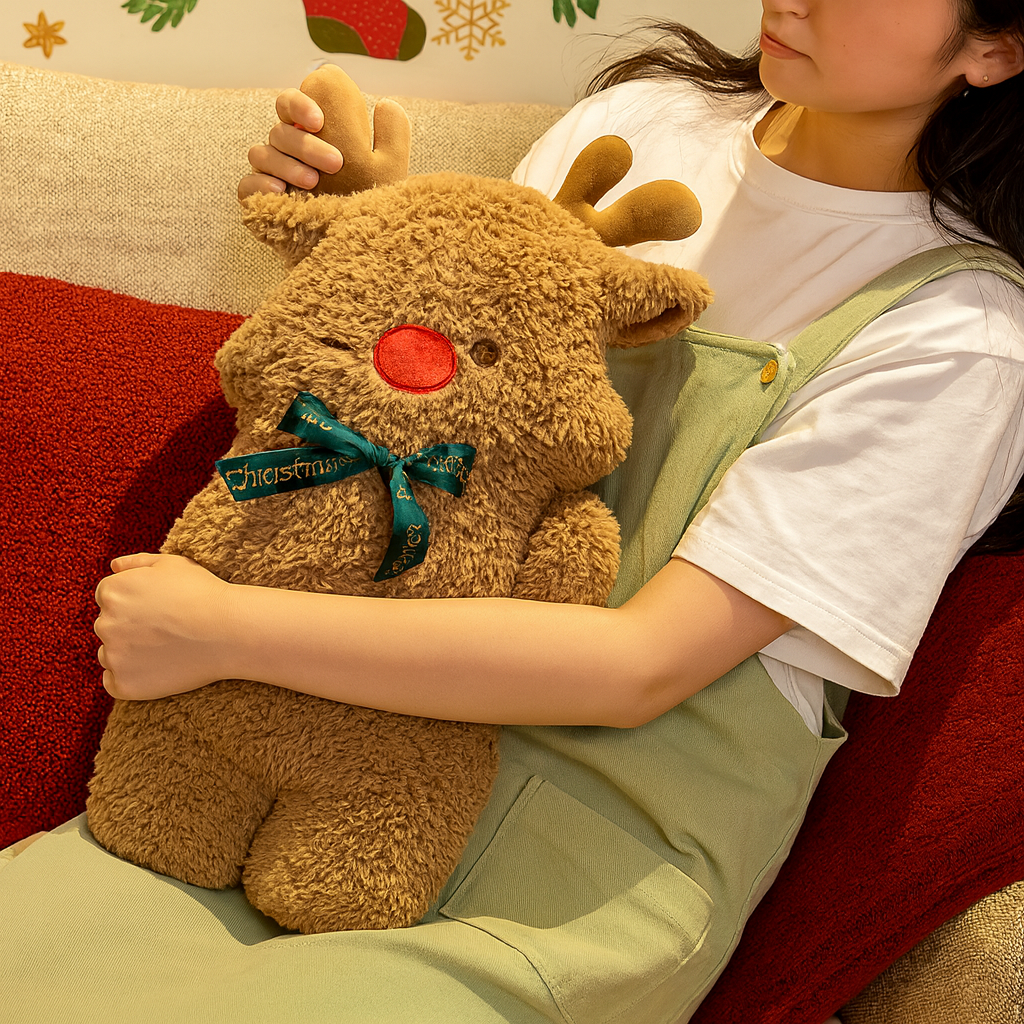 KerstKuss Knuffelkussen met Kerstfiguren – Feestelijke Decoratie