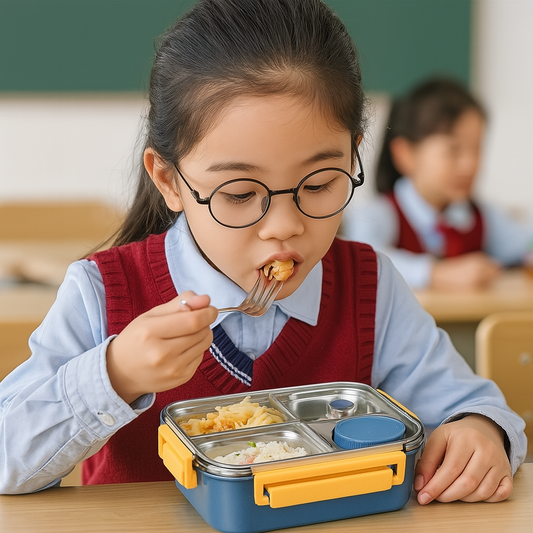 LunchMate Herbruikbare Lunchdoos – Compacte Brooddoos voor Onderweg