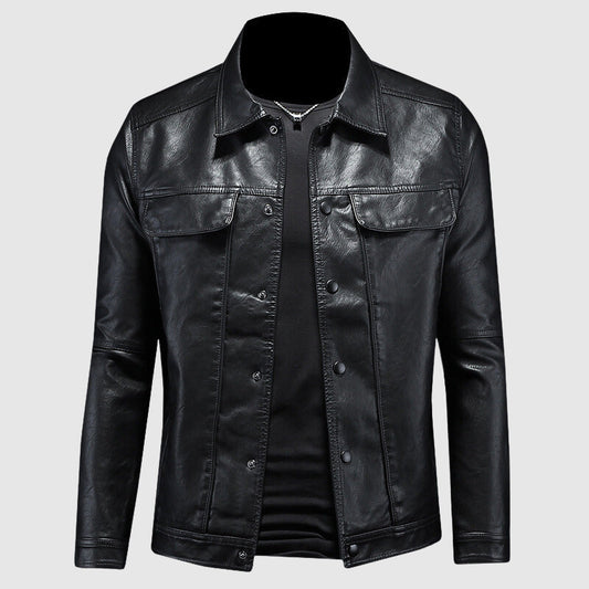 Heren Leren Jas Ravello – Klassiek Jack met Zakdetails