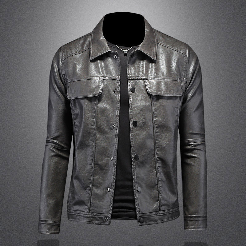Heren Leren Jas Ravello – Klassiek Jack met Zakdetails