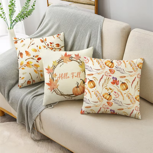 Kussenhoes met herfstmotief