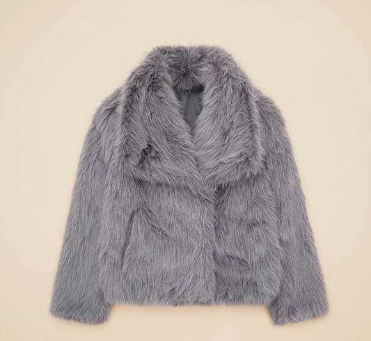 FluweelWarm Lange Faux Fur Damesjas voor Stijl en Comfort