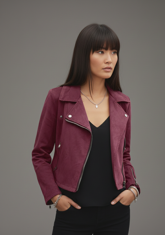 Livia Dames Bikerjas – Stoer, Chic & Veelzijdig