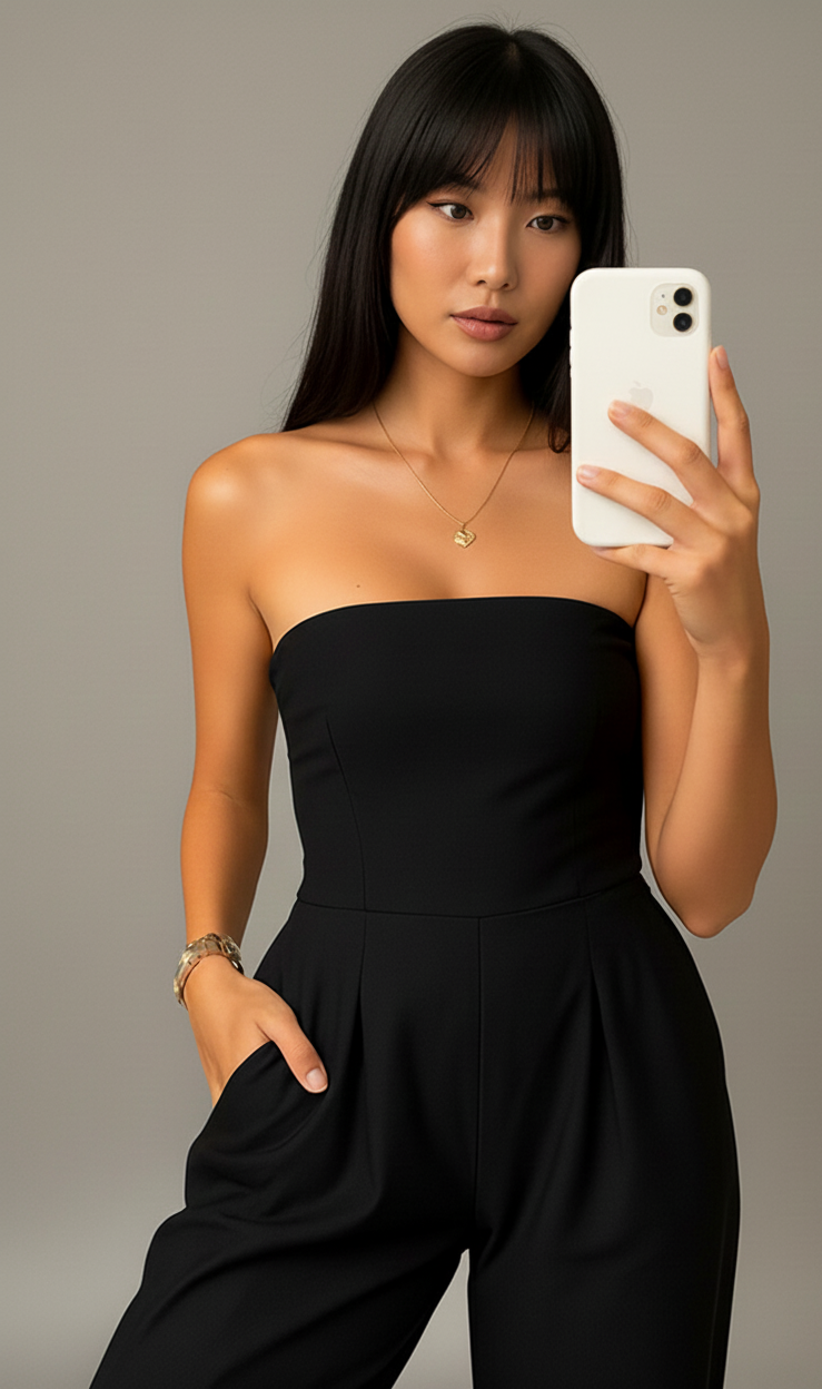 Fleur Dames Strapless Jumpsuit – Chic, Comfortabel & Veelzijdig