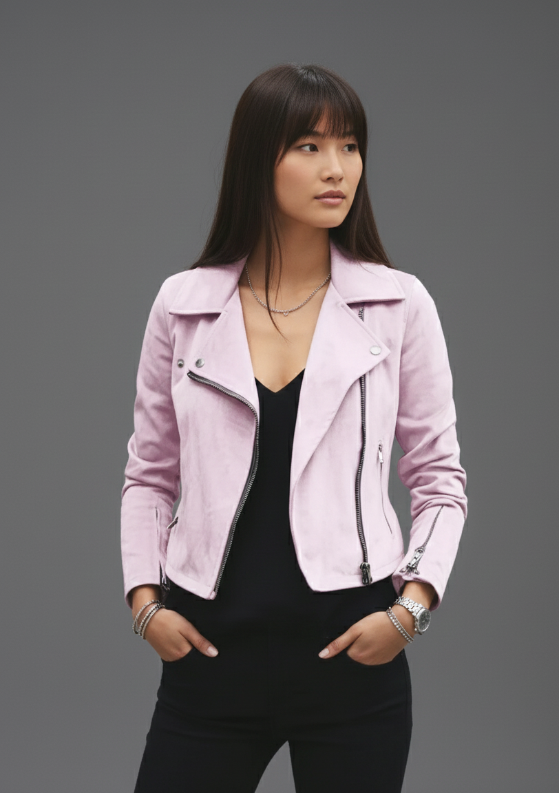 Livia Dames Bikerjas – Stoer, Chic & Veelzijdig