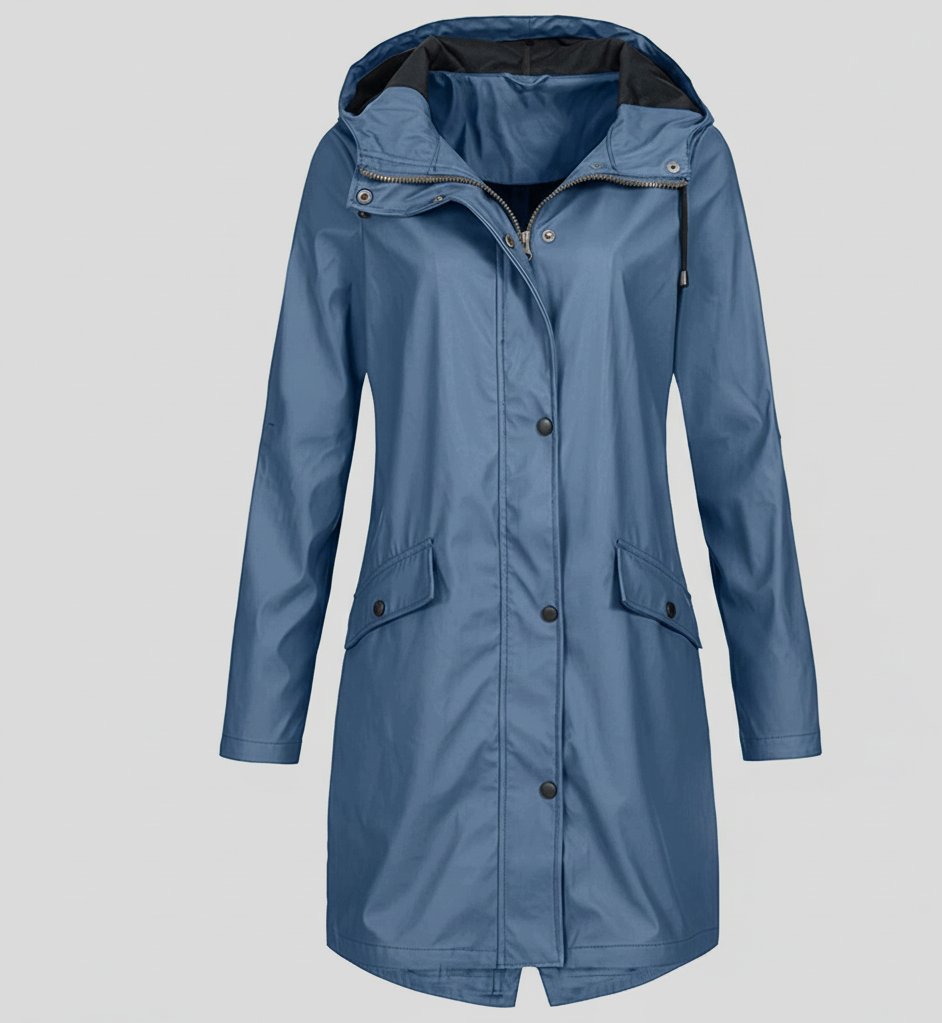 Stormschild Damesregenjas met Verstelbare Capuchon – Water- en Winddicht