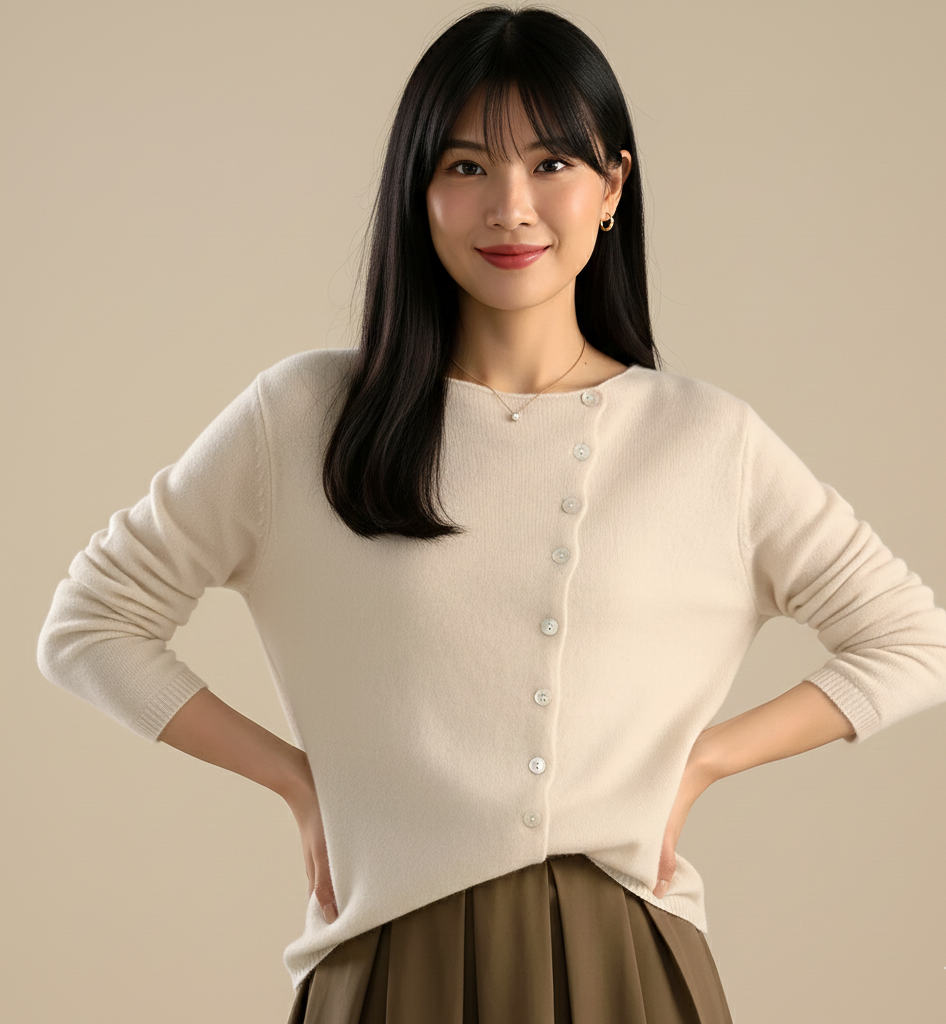 Elviora Elegant Damesvest van Wolmix voor Herfst en Winter