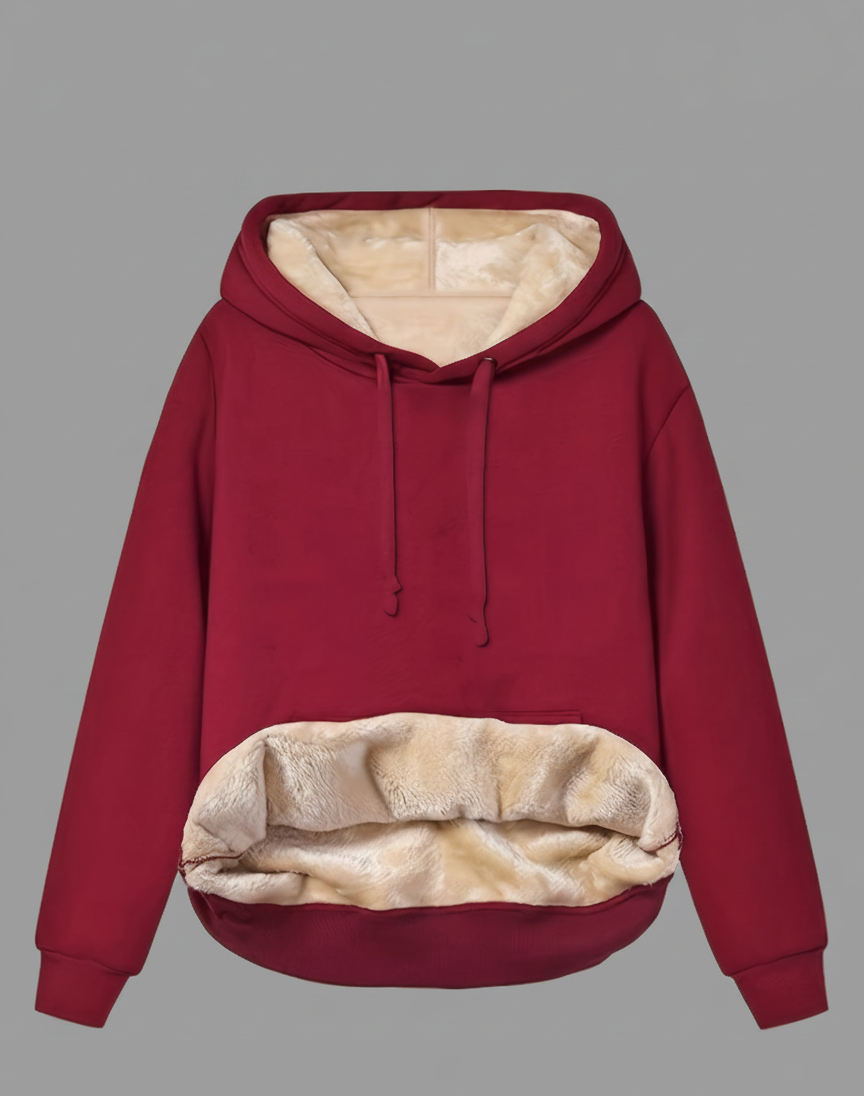 Warme ComfortHaven Dames Hoodie – Zachte Wintertrui met Voering
