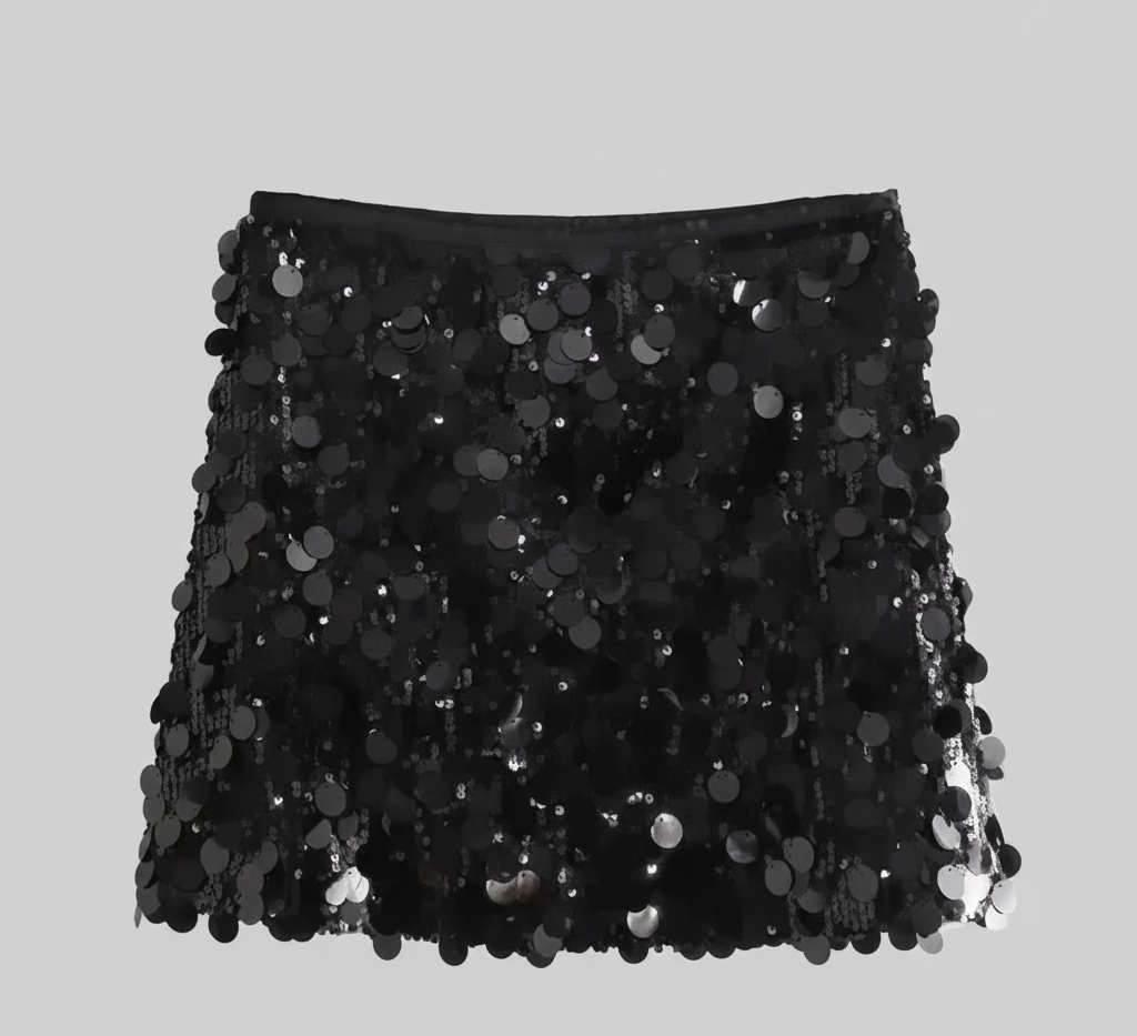 SterrenSchijn Glitter Minirok voor Feestelijke en Speelse Looks