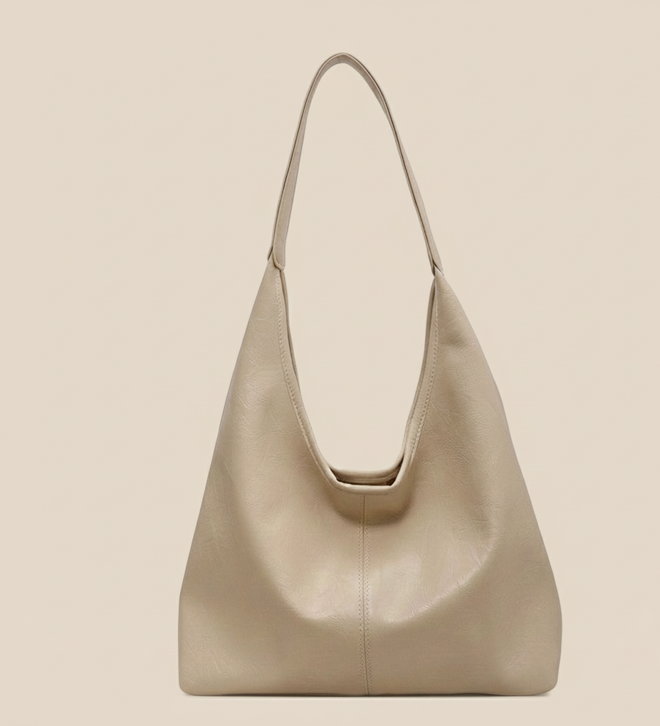 RetroVibe Leren Shopper Dames – Ruime Vintage Schoudertas