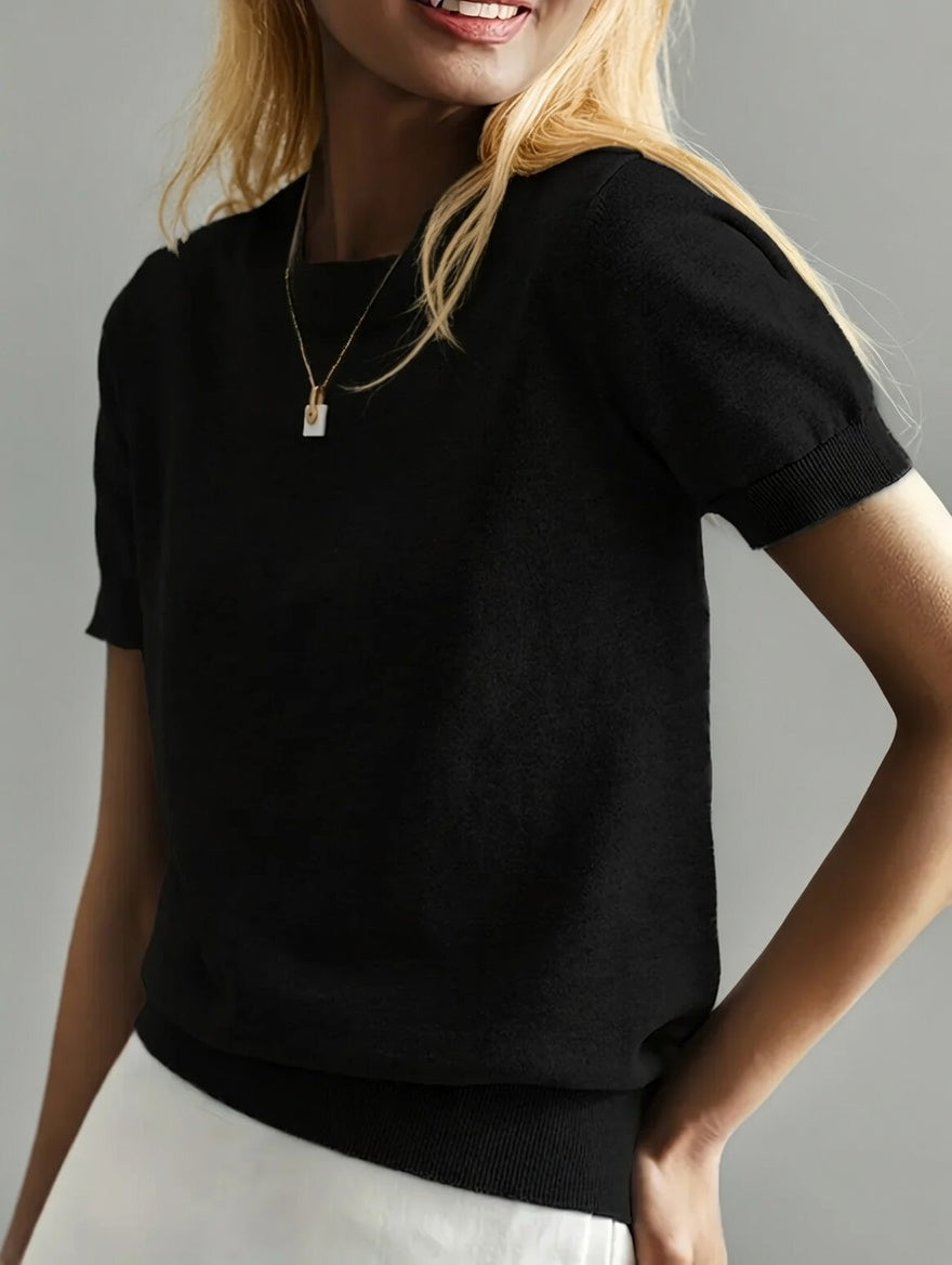 Norelle lichte dames top korte mouwen casual ademend shirt