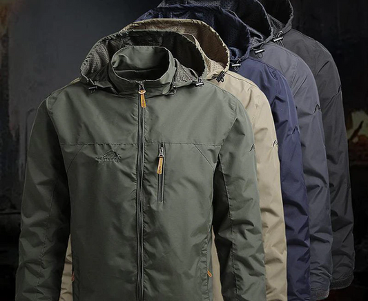 Legerstorm – Herenjas met Capuchon, Ritssluiting en Tactische Look