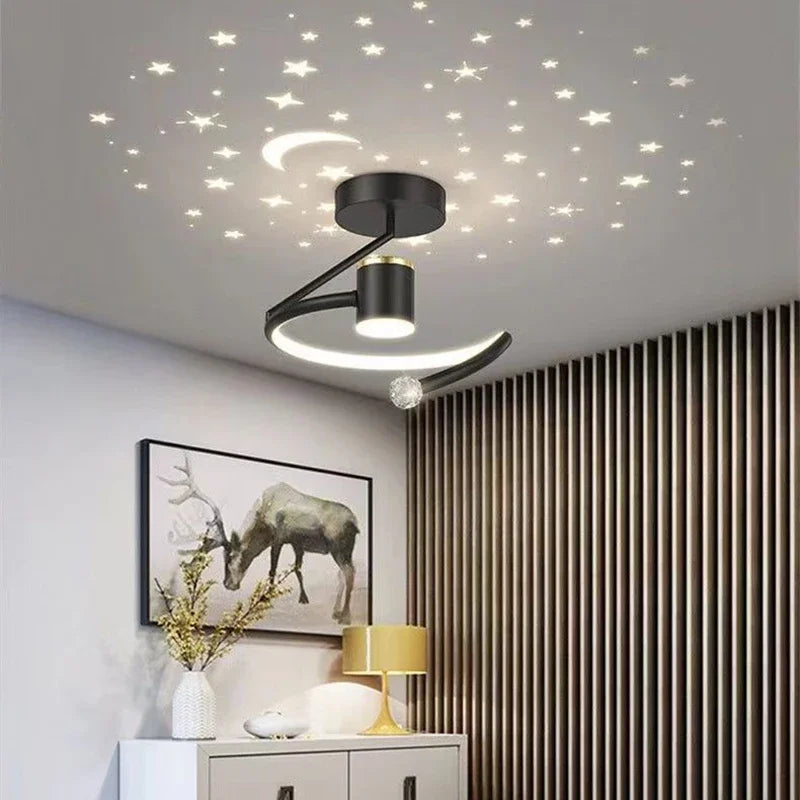 Maanster Plafondlamp – LED Sterrenverlichting met Warm Licht