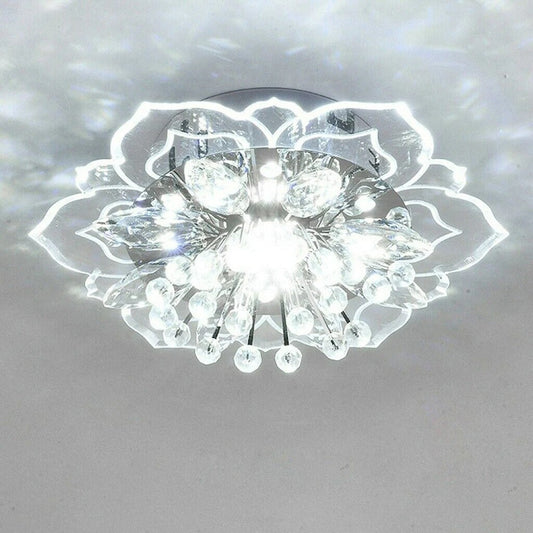 Elegante bloeiende LED kristallen kroonluchter voor woninginrichting verlichting