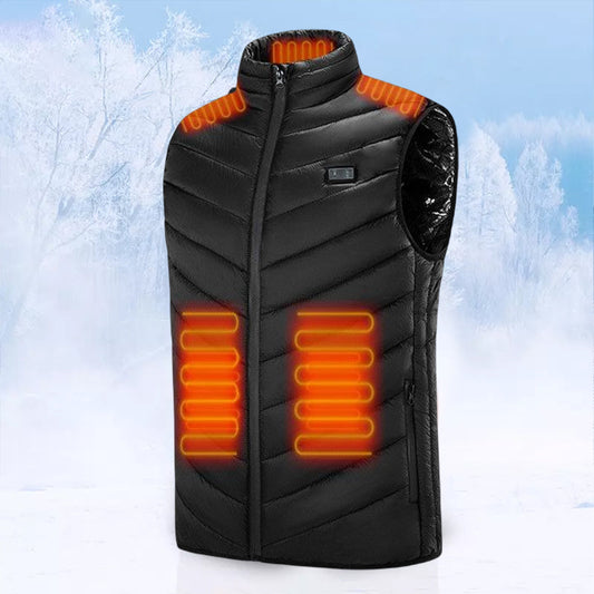 Verwarmd Dames- en Herenvest met Drie Warmtestanden en LED-bediening