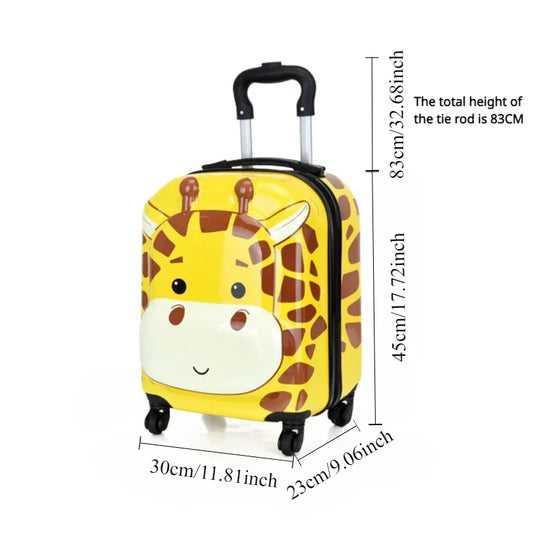 Milo Kinderkoffer met Dierendesign 25L Lichtgewicht Reistrolley