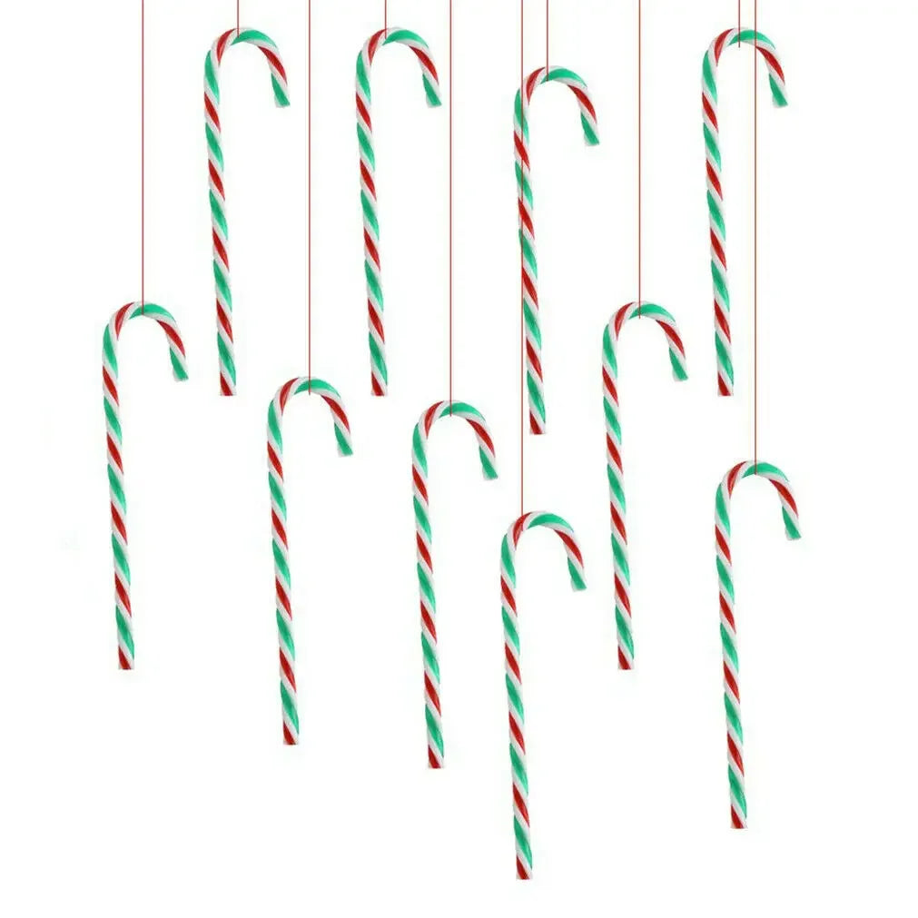Kerst Zuurstokken – Set van 10 of 20 Kerstboom Hangers van 15 cm