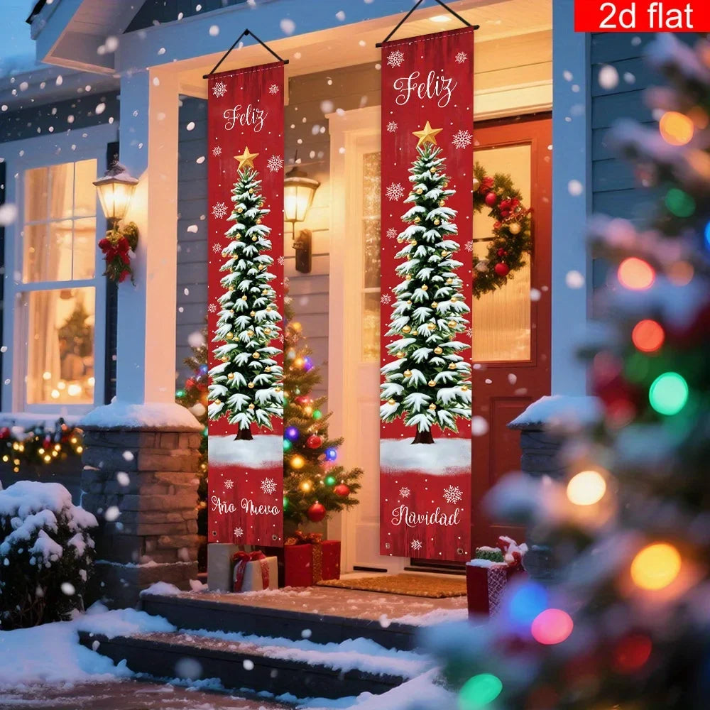 Kerstdecoratie Buiten – Feestelijke Hangdecoratie voor Tuin en Entree