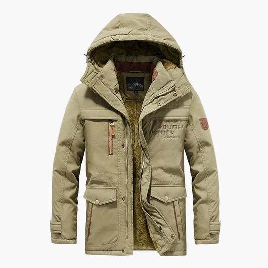 Heren Winterjas – Warme Parka met Capuchon en Praktische Zakken