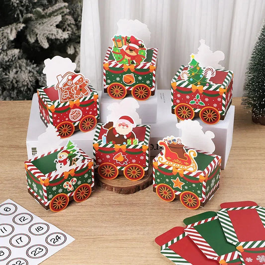 Adventella – Set van 24 Adventskalenderdoosjes voor Kerstmis