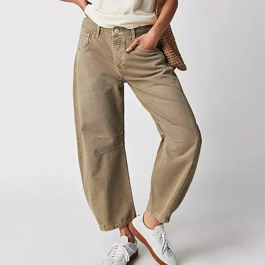 Aurora Wijde Jeans – Dames baggy broek met comfortabele pasvorm