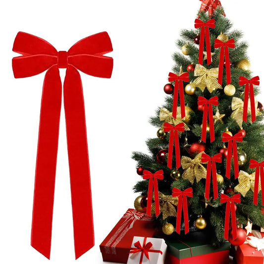 Kerststrikken – Set van 12 Decoratieve Strikken voor de Kerstboom