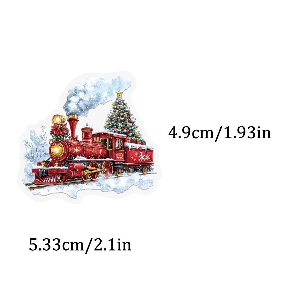 Kerststickers – Set van 50 Feestelijke Stickers voor Decoratie