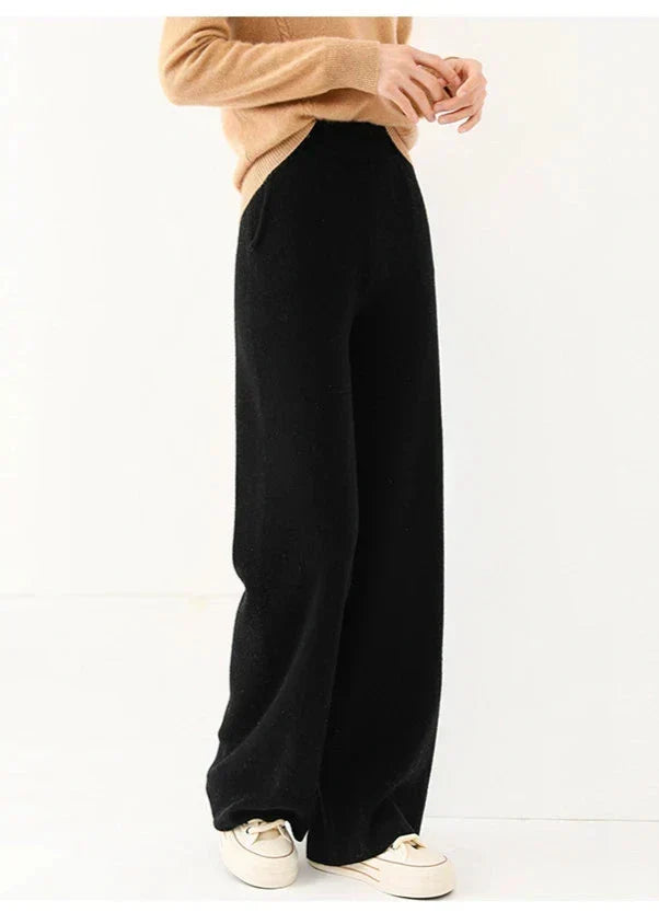 Mare Dames Corduroy Broek – Wijde Pijpen en Elastische Tailleband