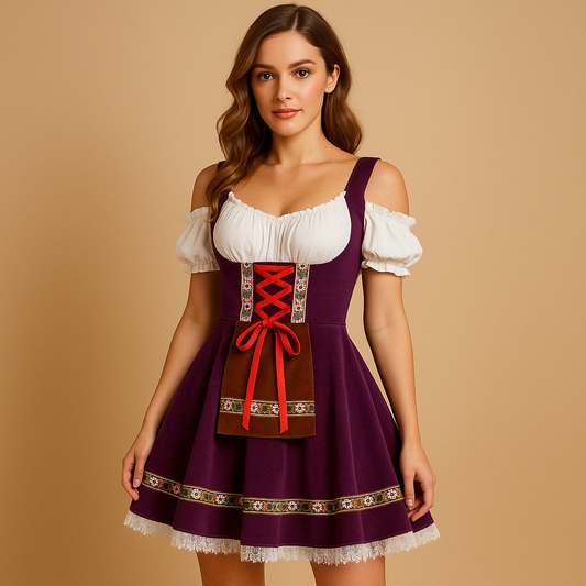 Annelies Dames Dirndl Jurk – Traditionele Oktoberfest Stijl