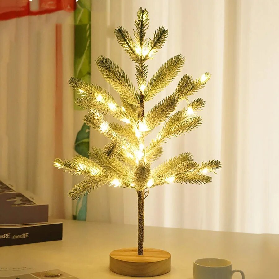 Kunstkerstboom 50 cm met 50 LED-Lichtjes – Tafeldecoratie