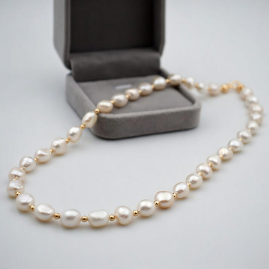 Elara Zoetwaterparel Hanger Ketting Dames Elegant Tijdloos