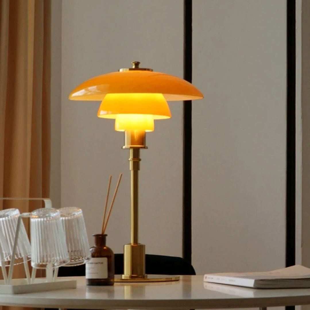 Mila Scandinavische LED Tafellamp – Moderne Glazen Tafellamp