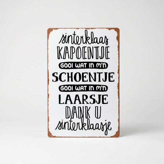 Sinterklaasnostalgie – Vintage Sinterklaasbord 20 x 30 cm