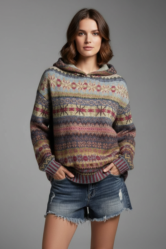 Dakota | Dames Hoodie met Capuchon en Geribbelde Manchetten