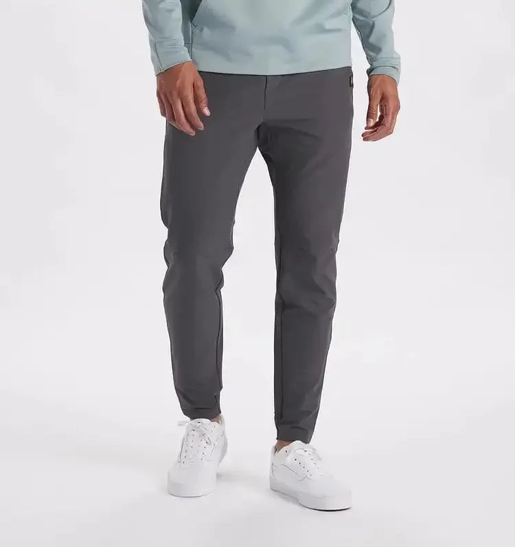 Matteo Heren Chino Jogger Slim Fit met Stretch en Trekkoord