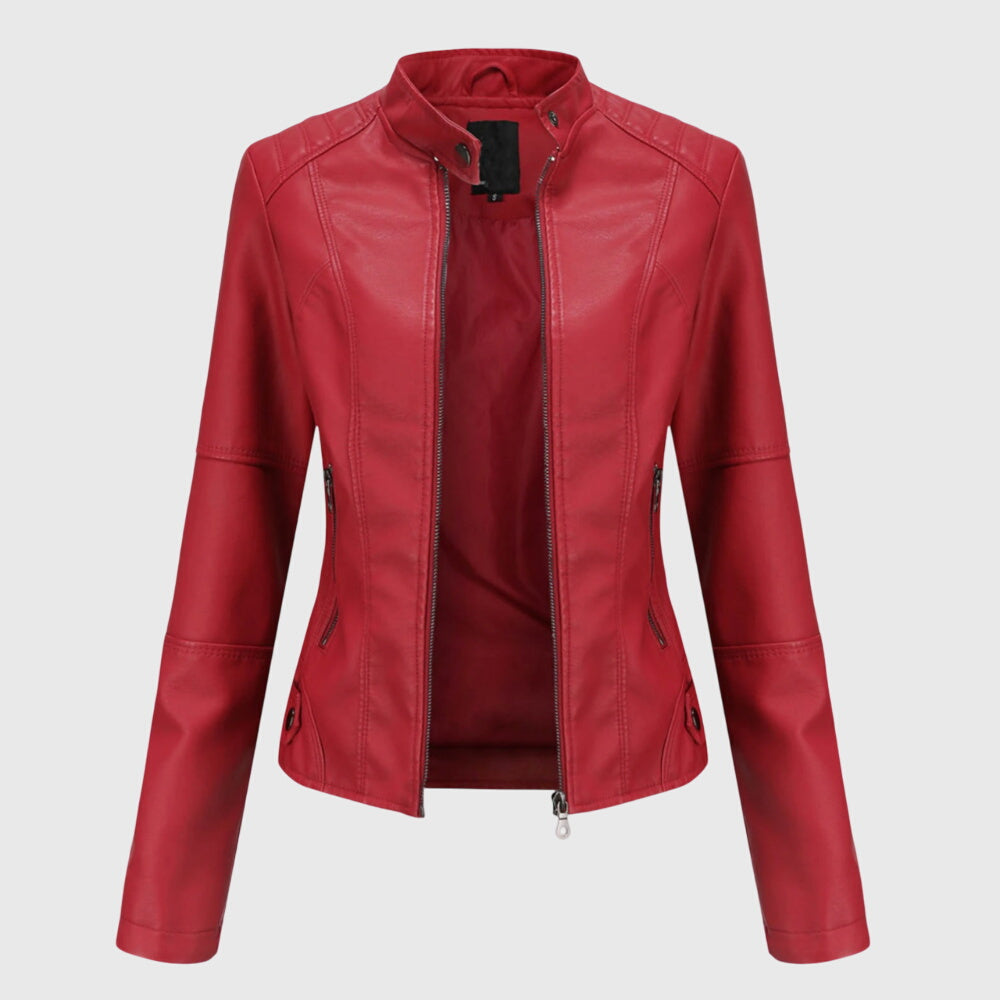 Giorgina - Stijlvolle Leren Jas voor Vrouwen